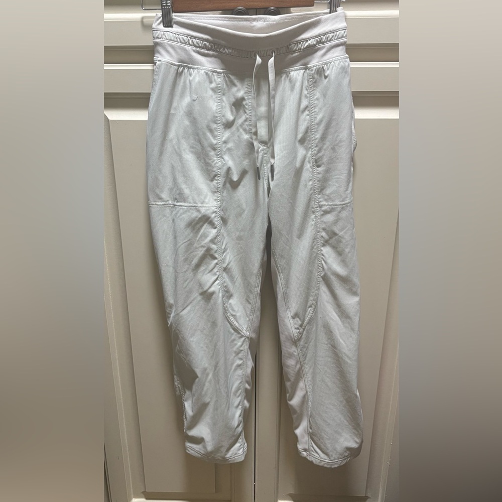 Lululemon Mid Rise Dance Studio Cropped Pants, Ivory - Picture 4 of 7